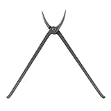 CTcar Schmiedezange 40 cm mit Rundmaul | Für Rund-/Flachmaterial &...