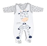 TupTam Baby Mädchen Jungen Strampler mit Langarmshirt Aufdruck Spruch 2...