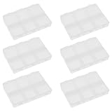 MILISTEN 6 Stück Transparente Tablettenbox mit Braille Kompakte...