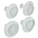 jojofuny 4 Stück 3d keksstempel aus Kunststoff Wiederverwendbare...