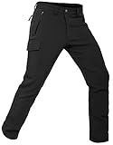 Vzteek Herren Wanderhose Thermo Softshellhose Wasserdicht Outdoorhose...