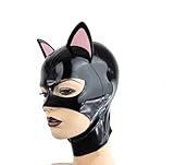 XINGJJWENGUE Latex, Unisex, Gummi, Gummi, Kinn, offene Kapuze, Maske,...