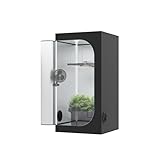 The Grow Deluxe D600 Growzelt 80x80x160 cm - Indoor Anbauzelt mit...