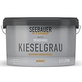 SEEBAUER diy Trendfarbe Hellgrau 2,5L (No. T03 Kieselgrau) für den...