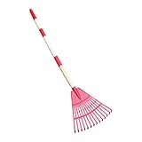 Laubrechen Fächerförmig 14-Zinkig - Garten Grass Rechen | Besen Mit...
