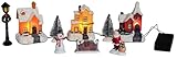 Bambelaa! Weihnachtsstadt 9 TLG. Winterdorf Weihnachtsdorf Weihnachtsszene...