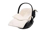 Jollein 025-811-67047 Fußsack für Babyschale Strick Grain Knit oatmeal...