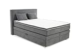 Trendiges Boxspringbett 140x200 cm mit...