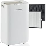 Greenmigo 20L/Tag Luftentfeuchter mit HEPA-Filter Ionisator für Räume bis...
