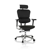 hjh OFFICE Bürostuhl Leder ERGOHUMAN I ergonomischer Bürosessel mit...