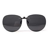 Unisex Polarized Clip-on Sunglasses Over Prescription Glasses Anti-Glare...