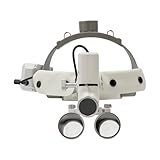 Lupen, Lupenbrille, 3,5 x, Binokularlupe, tragbar, mit 5 W LED-Kopflicht,...