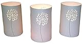 10 Stück Papier Kerzenhalter Blume für Teelichter Kerzen Laternen weiß...