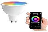 GU10 Glühbirne, kompatibel mit Alexa und Google Home, 6,5 W 555 LM...