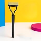 Gebogener Metall Wimpernkamm für Trennung und Mascara-Klumpenentfernung,...