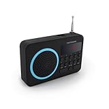 Metronic 477203 Tragbares UKW Radio Schwarz/Blau