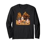 Herbstliche Familienzeit - Kinder und Mama im Herbstdesign Langarmshirt