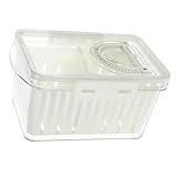 UTHCLO Kühlschrank Organizer Aufbewahrungsbox mit Ablauffunktion Klarer...