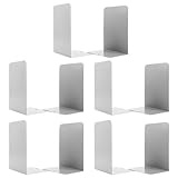 5 Paare Buchstützen, Grau Buchstützen Metall Buchständer Bookends...