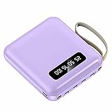 Powerbank Schnellladung mit eingebauten Kabeln, 20.000 mAh schlankes...