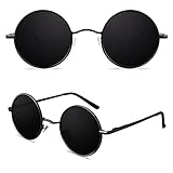 CGID Retro Runde Sonnenbrille Herren Damen Polarisiert Hippie Metallrahmen...