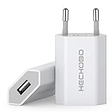 Adapter USB Steckdose, Netzteil USB Stecker- 2er Pack Adapter 5V 1A...
