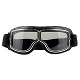 Qooloo Motorradbrille, Winddicht Motorrad Brillen, Pilot Nebelsichere...