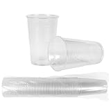HEKU 50 transparente Einweg-Trinkbecher 0,3l | Aus Polypropylen | Ideal...