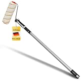 Pinto Deluxe® Farbrolle/Farbroller + Teleskopstab 75-125 cm + Best Grip...