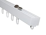 Gardinia Aluminium-Vorhangschienen-Set Luna, Komplett-Set mit 1-läufiger...