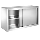 Bc-elec - SSC140 Küchenschrank, Hängeschrank aus Edelstahl 140x40x60cm...