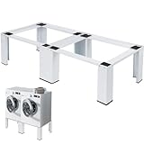Metall Doppel Waschmaschinen Untergestell - 126(L) x 54(B) x 32(H) cm -...