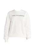 Trussardi Damen Sweatshirt Print 56F00272-1T006303 Weiß L, cremefarben