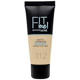 Maybelline New York, MakeUp Fit Me Foundation Matte, 112 Soft Beige, 30...