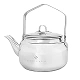 STABILOTHERM Edelstahl Outdoor-Kaffeekessel 1 Liter I ideal für Lagerfeuer...
