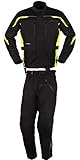 Motowear Motorradkombi P2 Textil - wasserdicht, atmungsaktiv schwarz/gelb