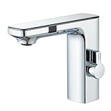 Hevenaov Infrarot Sensor Wasserhahn Bad Chrom, Automatisch Sensor...