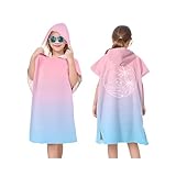 Proumhang Kinder Surf Poncho Badeponcho Mikrofaser Bademantel Strandtuch...