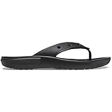 Crocs Unisex's Classic Flip Flops, Schwarz, 39/40 EU