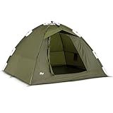 Lucx Ruck-Zuck Angelzelt 1-2 Mann - Bivvy Karpfenzelt mit herausnehmbarer...