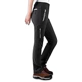 KUTOOK Wanderhose Damen Winter Wasserdicht Winddicht Arbeitshose Gefüttert...