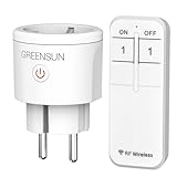 GreenSun Funksteckdosen mit Fernbedienung Steckdose - Steckdose mit...