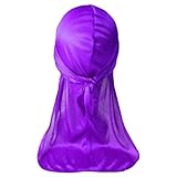 LUOFENG Durag-Hut mit langem Schwanz, bequem, schnell trocknend, seidiger...