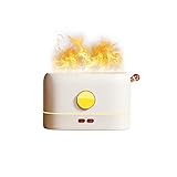 Flamme Aromatherapie ätherisches Öl Diffusor, simulierter Flammennebel,...