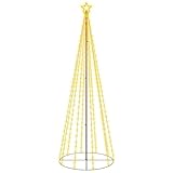 vidaXL LED Weihnachtsbaum Kegelform Tannenbaum Lichterbaum Weihnachtsdeko...