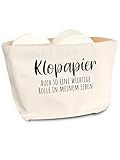 COZYINT Witzige Toilettenpapier Aufbewahrung | Platzsparende Klopapier...