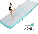KIKILIVE 10CM Hoch Gymnastikmatte Tumbling Matte, 3M Aufblasbar Gymnastik...