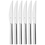 WMF Nuova Steakmesser Set 6-teilig, 23 cm, Pizzamesser, Cromargan Edelstahl...