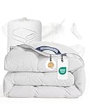 BedFabtasy Premium Daunendecke 240x220cm, Ganzjahresdecke Bettdecke 240x220...