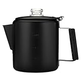 Coletti Schwarze Bozeman Perkolator-Kaffeekanne – Kaffeemaschinen für...